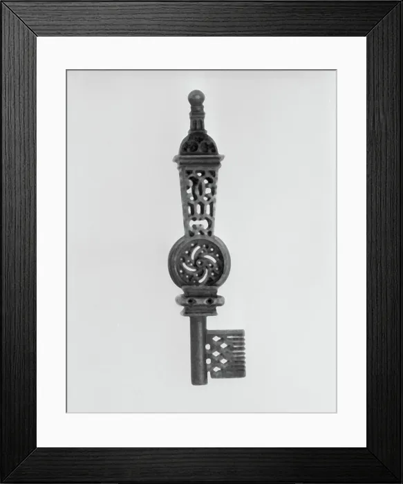 Framed Print : Key 16th century European. Key 201700 Framed Print : Key 16th century European. Key 201700