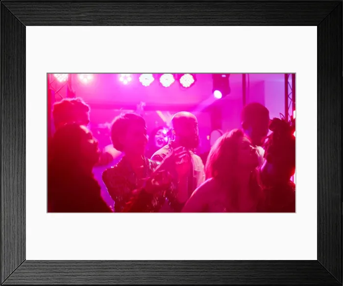 Framed Print : Diverse people having fun at nightclub Framed Print : Diverse people having fun at nightclub