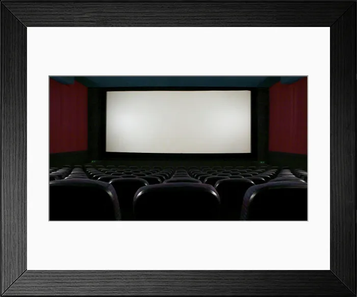 Framed Print : An empty movie theater, Cape Town, South Africa Framed Print : An empty movie theater, Cape Town, South Africa