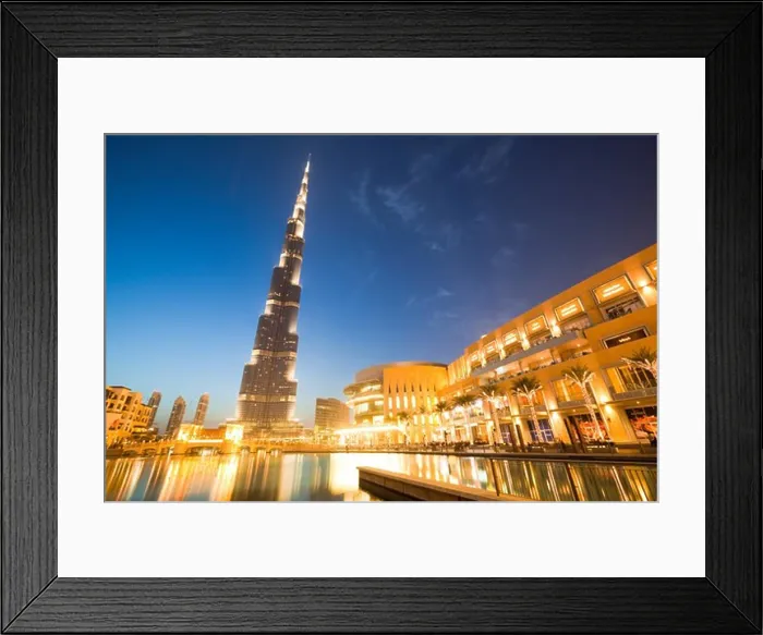 Framed Print : Tower in a city, Burj Khalifa, Dubai Mall, Dubai, United Arab Emirates Framed Print : Tower in a city, Burj Khalifa, Dubai Mall, Dubai, United Arab Emirates