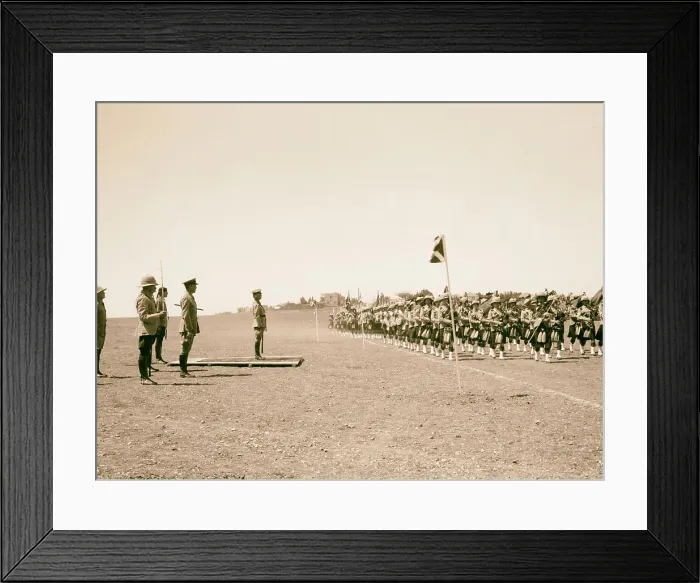 Framed Print : King's birthday celebration The March Pass salute taken by His Excellency The High Commissioner 1936