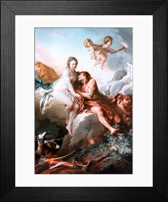 Framed Print : Venus and Mars, c1725-1770. Artist: Francois Boucher Framed Print : Venus and Mars, c1725-1770. Artist: Francois Boucher