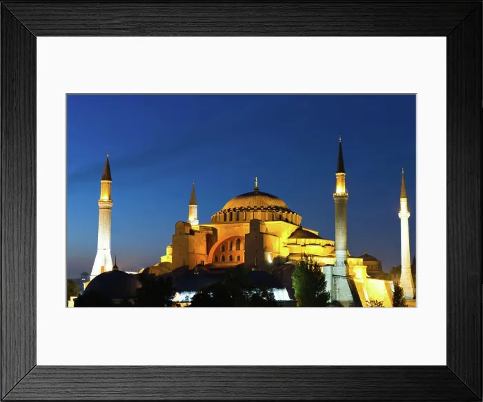 Framed Print : Illuminated Hagia Sophia during the blue hour Illuminated Hagia Sophia during the blue hour Framed Print : Illuminated Hagia Sophia during the blue hour Illuminated Hagia Sophia during the blue hour