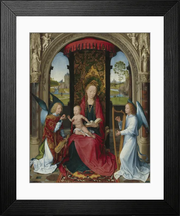 Framed Print : Hans Memling, Madonna and Child with Angels, after 1479 Madonna and Child with Angels Framed Print : Hans Memling, Madonna and Child with Angels, after 1479 Madonna and Child with Angels