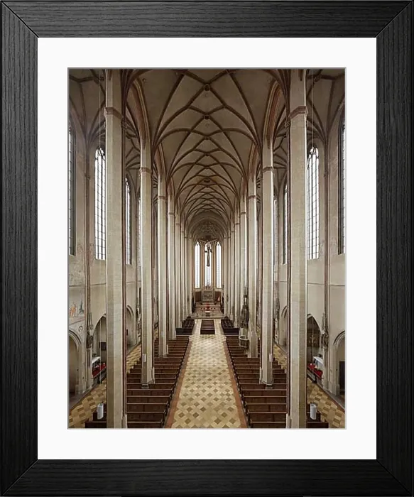 Framed Print : View from the organ loft to the east, St. Sankt, Saint Framed Print : View from the organ loft to the east, St. Sankt, Saint