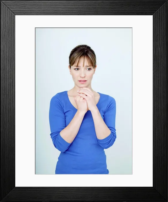 Framed Print : Woman indoors
