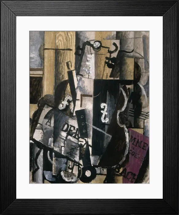 Framed Print : BRAQUE, Georges (1882-1963). Violin and Clarinet Framed Print : BRAQUE, Georges (1882-1963). Violin and Clarinet