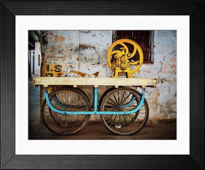 Framed Print : Old fashioned cart in Pushkar, India Framed Print : Old fashioned cart in Pushkar, India