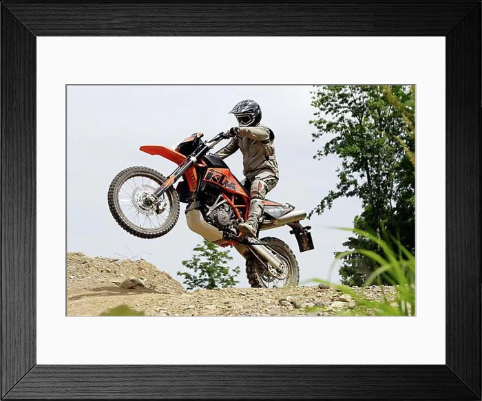 Framed Print : Motorcyclist, KTM 950R Super Enduro Framed Print : Motorcyclist, KTM 950R Super Enduro