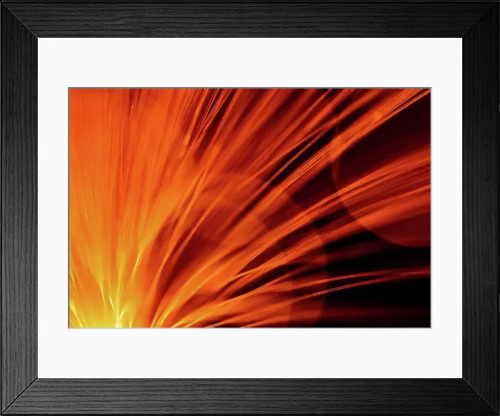 Framed Print : Fibre Optic Abstract Framed Print : Fibre Optic Abstract