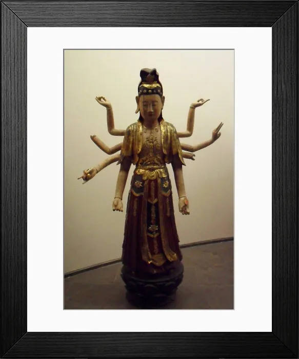 Framed Print : Bodhisattva Avalokitesvara with eight arms (the lord who looks down) Framed Print : Bodhisattva Avalokitesvara with eight arms (the lord who looks down)