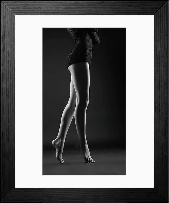 Framed Print : Beauty naked women legs silhouette in dark Framed Print : Beauty naked women legs silhouette in dark
