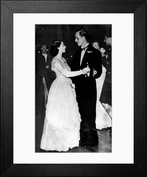 Framed Print : Royal Couple Lead Dancers -- Princess Elizabeth Framed Print : Royal Couple Lead Dancers -- Princess Elizabeth