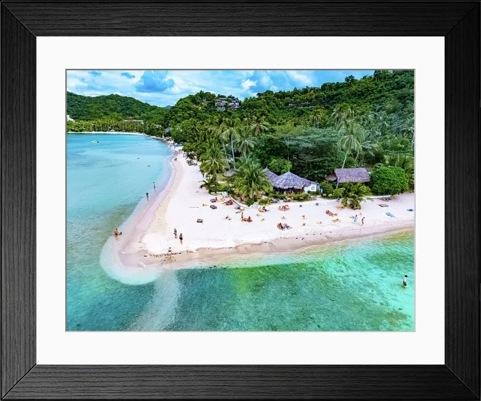 Framed Print : Las Cabanas Beach bei El Nido im Norden der Insel Palawan Las Cabanas Beach near El Nido in the north of the Palawan Framed Print : Las Cabanas Beach bei El Nido im Norden der Insel Palawan Las Cabanas Beach near El Nido in the north of the Palawan