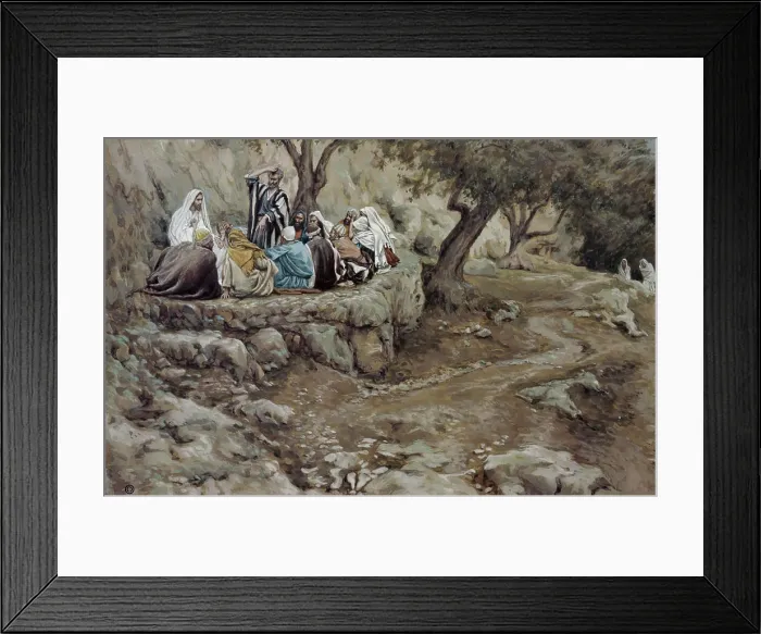 Framed Print : The Charge to Peter James Tissot (1836-1902 French) Framed Print : The Charge to Peter James Tissot (1836-1902 French)