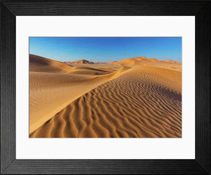 Framed Print : Landscape at Oman, Sand, Desert Framed Print : Landscape at Oman, Sand, Desert