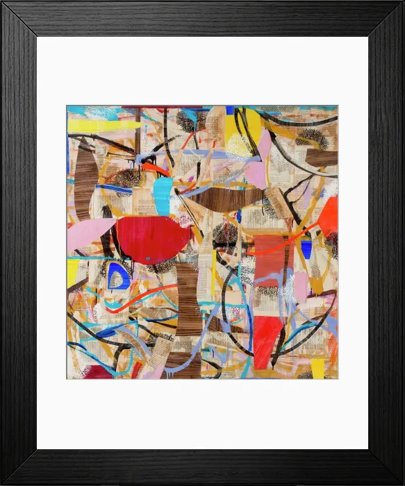 Framed Print : Fantasy landscape in an abstract, imaginary world of color, organic elements, words and mystery fit for a Sheik” Framed Print : Fantasy landscape in an abstract, imaginary world of color, organic elements, words and mystery fit for a Sheik”