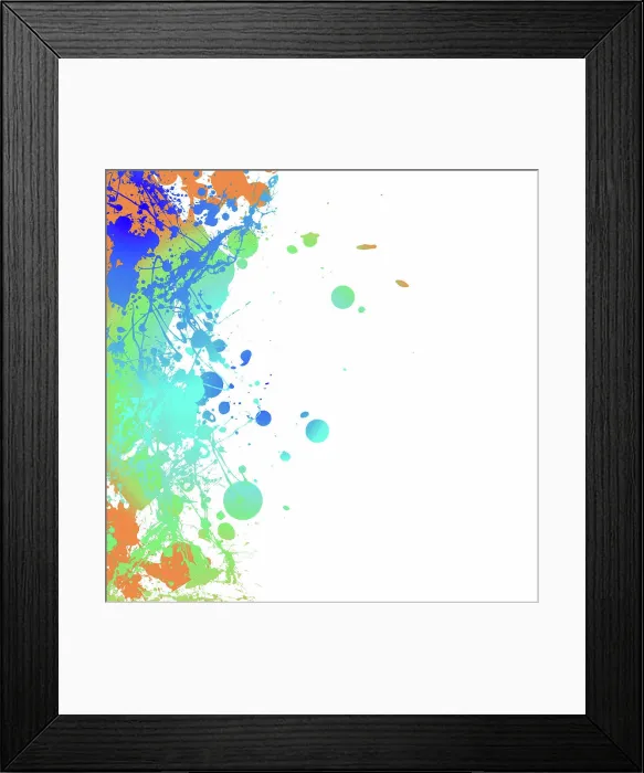 Framed Print : inky border pale Colourful ink splat background with room to add your own copy Copyright: xZoonar Framed Print : inky border pale Colourful ink splat background with room to add your own copy Copyright: xZoonar