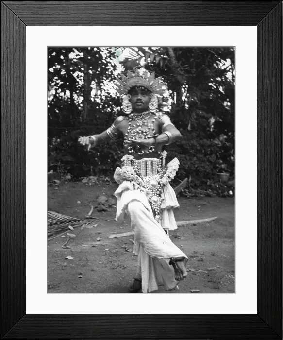 Framed Print : Make Up of a Temple Dancer - Even in rehearsal
