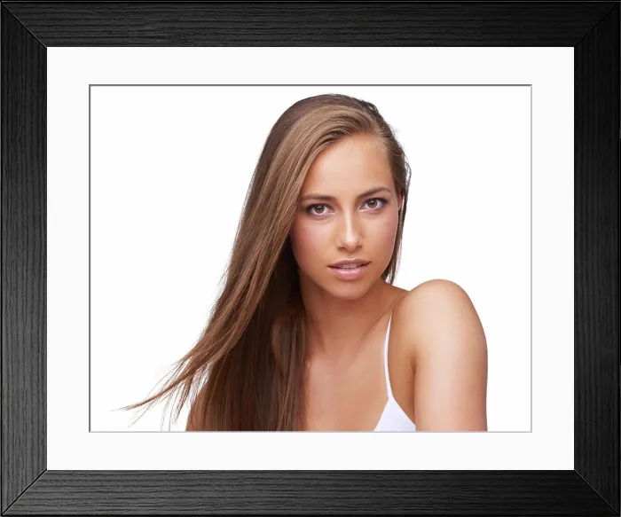 Framed Print : Woman, beauty portrait and hair wellness