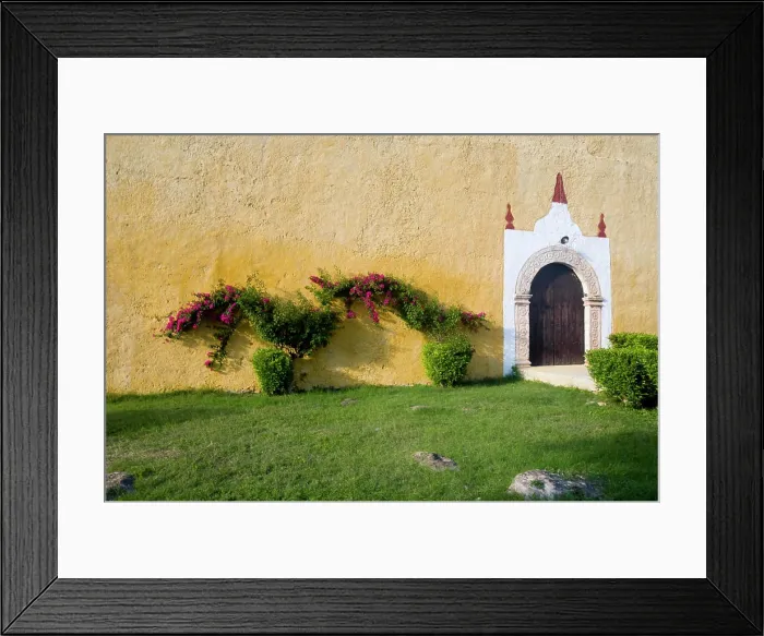 Framed Print : Mexico, Yucatan, Valladolid. Spanish Colonial Church in Valladolid