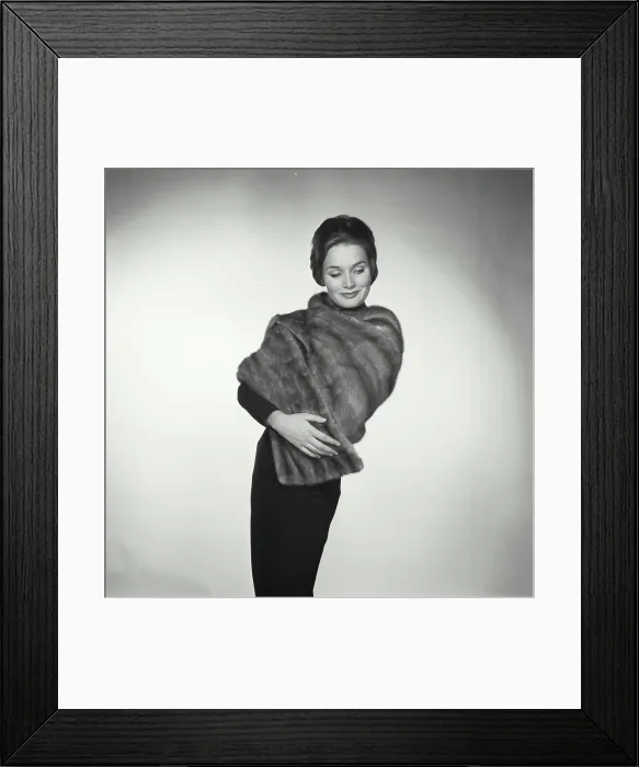 Framed Print : Studio portrait of young woman Framed Print : Studio portrait of young woman