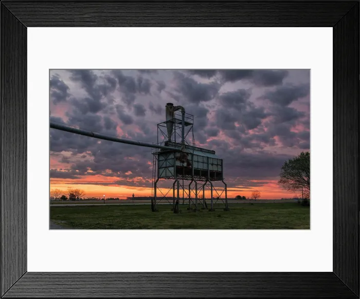 Framed Print : At-At, truck loading facility, Keo, AR, dawn
