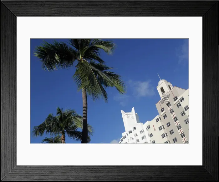 Framed Print : South Miami beach. Art deco architecture. Miami, Florida, USA Framed Print : South Miami beach. Art deco architecture. Miami, Florida, USA