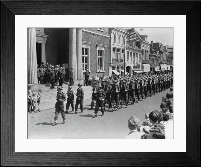 Framed Print : Anefo photo collection. Parade in Harderwijk. July 13, 1951. Harderwijk