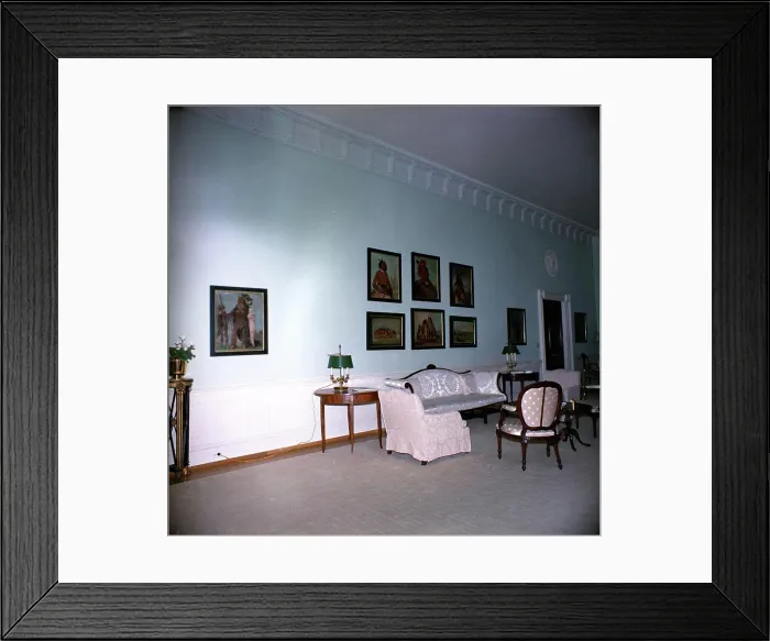 Framed Print : White House Rooms: Second-Floor Center Hall Framed Print : White House Rooms: Second-Floor Center Hall