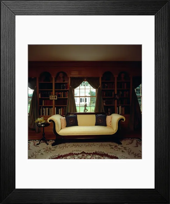 Framed Print : Antique sofa in traditional living room Framed Print : Antique sofa in traditional living room