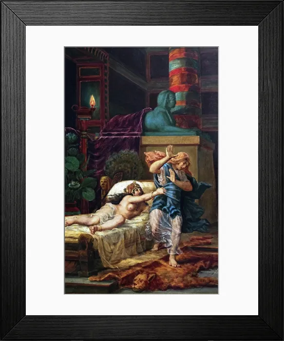 Framed Print : Die Frau von Potiphar, Potifar Framed Print : Die Frau von Potiphar, Potifar