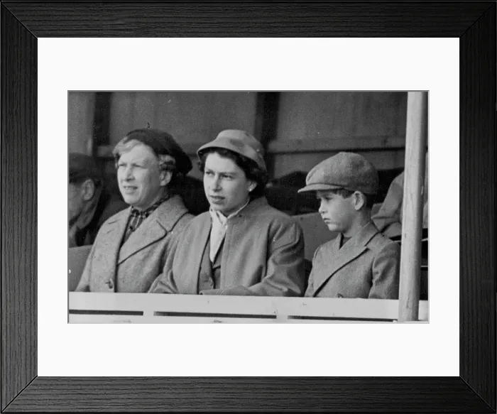Framed Print : Royal Visitors To The European Horse Trials -- L to R: The Princess Royal; H Framed Print : Royal Visitors To The European Horse Trials -- L to R: The Princess Royal; H