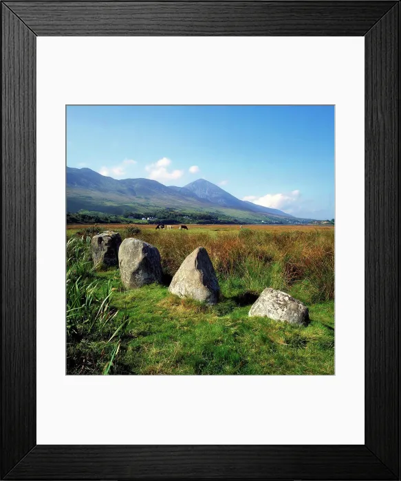 Framed Print : Co Mayo, Croagh Patrick, Stonecircle Framed Print : Co Mayo, Croagh Patrick, Stonecircle