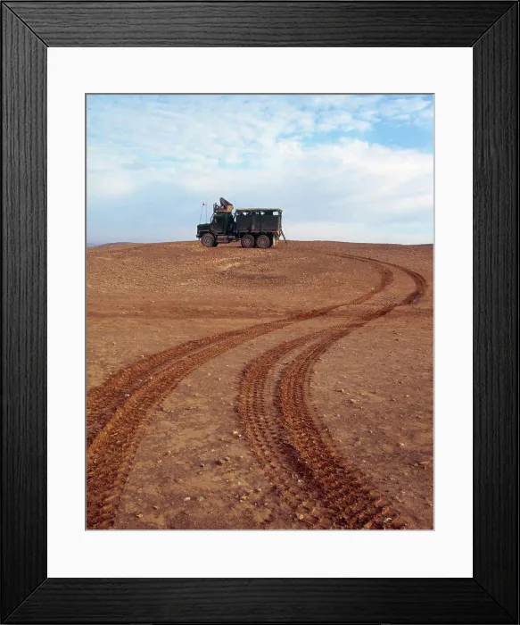 Framed Print : Tracks Leading to a US Marine 7 Ton Truck During a Combat Operation North of Haditha, Iraq Framed Print : Tracks Leading to a US Marine 7 Ton Truck During a Combat Operation North of Haditha, Iraq