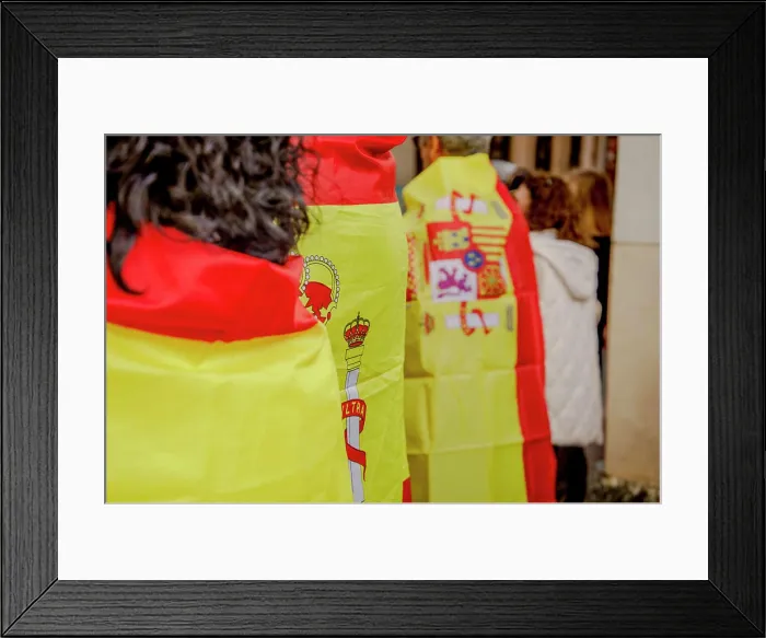 Framed Print : Protest against the Spanish government of Pedro Sanchez Framed Print : Protest against the Spanish government of Pedro Sanchez