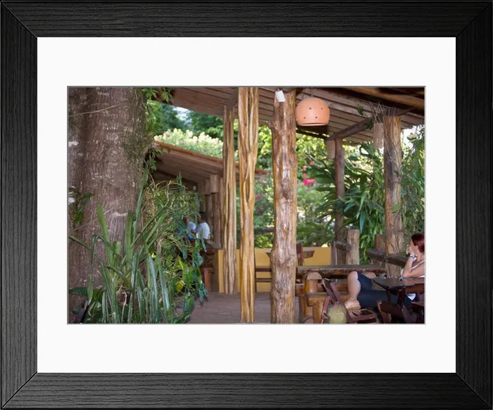 Framed Print : Verandah on Beach house in Brazil Framed Print : Verandah on Beach house in Brazil