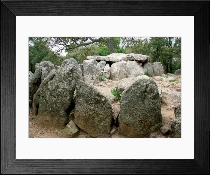 Framed Print : Dolmen of Cova d'en Daina. Near Romanya de la Selva. Catalonia. Spain Framed Print : Dolmen of Cova d'en Daina. Near Romanya de la Selva. Catalonia. Spain