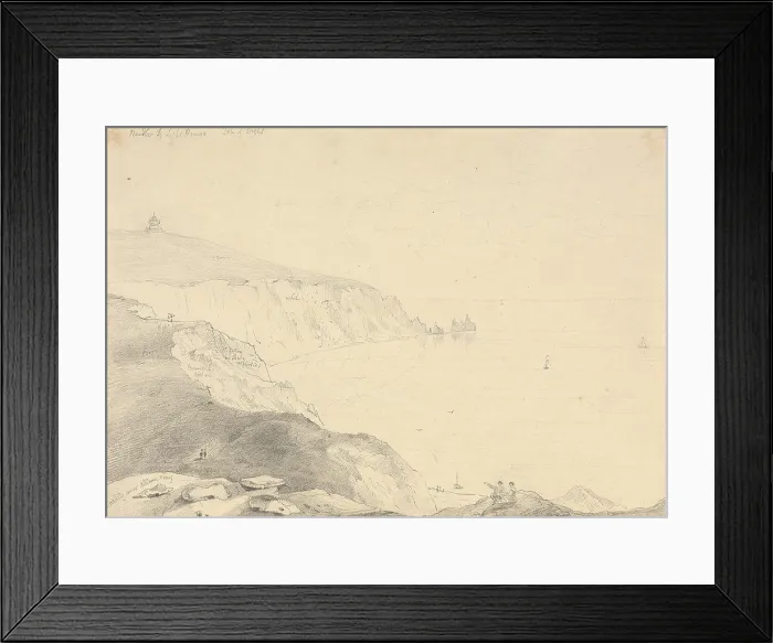 Framed Print : The Needles and Lighthouse, Isle of Wight
