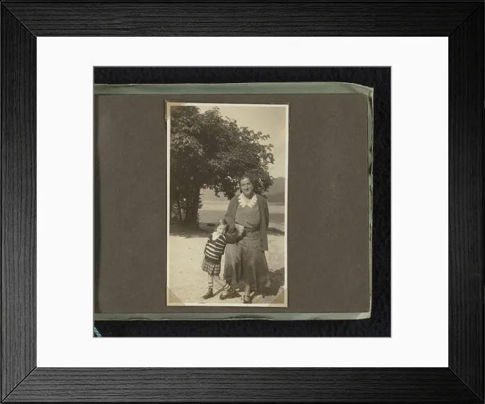 Framed Print : Isabel Wachenheimer in nature with her mother Else Wachenheimer-Moos Framed Print : Isabel Wachenheimer in nature with her mother Else Wachenheimer-Moos