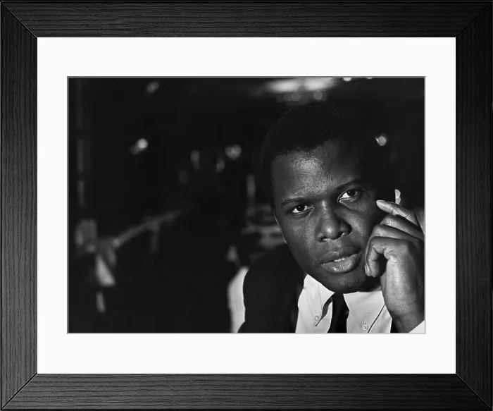 Framed Print : American actor Sidney Poitier (born February 20, 1927), c.1962