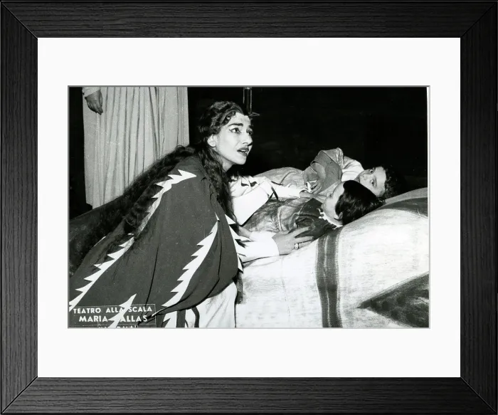Framed Print : Maria Callas, La Scala Theatre
