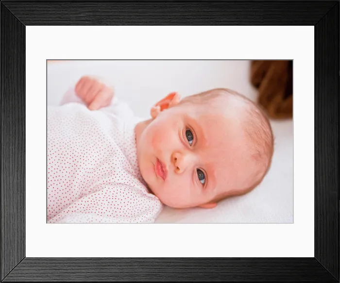Framed Print : 2 months old baby