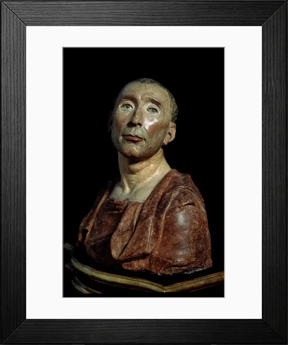Framed Print : Nicolo da Uzzano Donatello (1386-1466 / Italian) Bargello National Museum, Florence, Italy