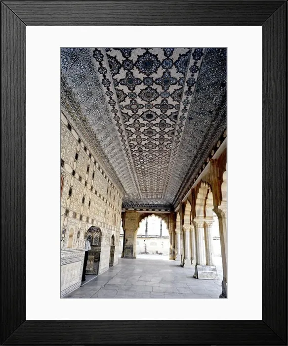 Framed Print : Interiors of palace of glasses, Sheesh Mahal, Amber Fort, Jaipur, Rajasthan, India Framed Print : Interiors of palace of glasses, Sheesh Mahal, Amber Fort, Jaipur, Rajasthan, India