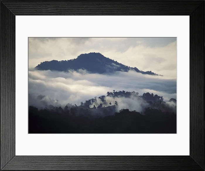 Framed Print : Costa Rica, Irazu National Park, Mountain surrounded by clouds Framed Print : Costa Rica, Irazu National Park, Mountain surrounded by clouds