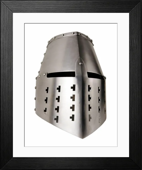 Framed Print : Iron helmet Iron helmet of the medieval knight. Very heavy headdress Copyright: xZoonar.com / ValeryxxSibrikovx 2454195 Framed Print : Iron helmet Iron helmet of the medieval knight. Very heavy headdress Copyright: xZoonar.com / ValeryxxSibrikovx 2454195
