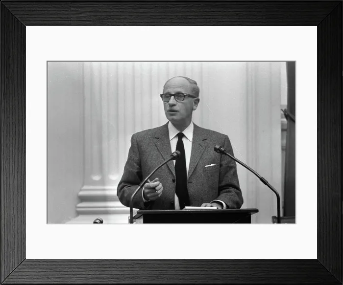 Framed Print : Anefo photo collection. Minister Van Doorn speaks in the Lower House. February 7, 1974. The Hague, South Holland Framed Print : Anefo photo collection. Minister Van Doorn speaks in the Lower House. February 7, 1974. The Hague, South Holland