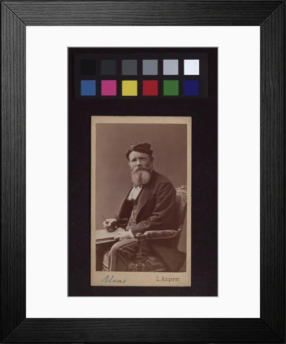 Framed Print : Prof, Karl von Blaas -, painter, Ludwig Angerer -, photographer