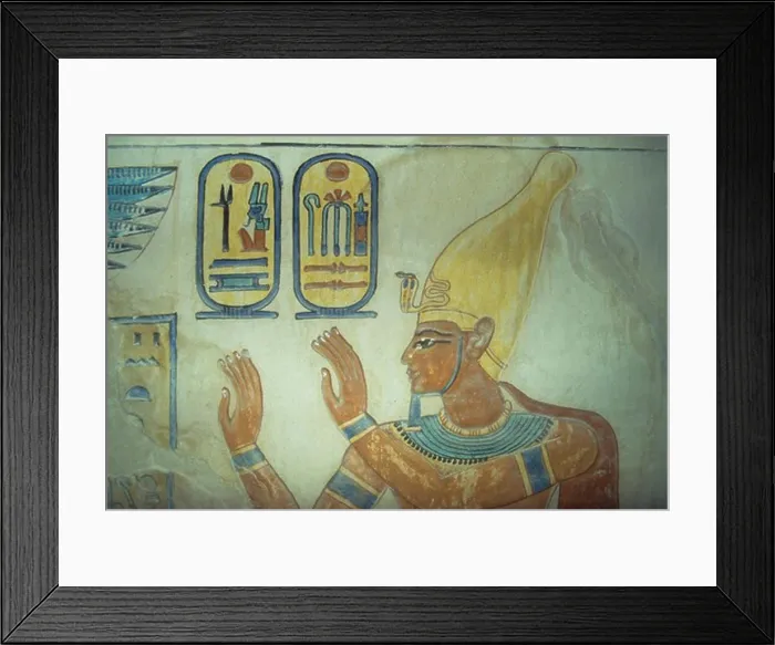 Framed Print : EGYPT, NEAR LUXOR, VALLEY OF THE QUEENS, INTERIOR WALL FRESCOES OF QUEEN AMONHERKHEPSEF'S TOMB Framed Print : EGYPT, NEAR LUXOR, VALLEY OF THE QUEENS, INTERIOR WALL FRESCOES OF QUEEN AMONHERKHEPSEF'S TOMB